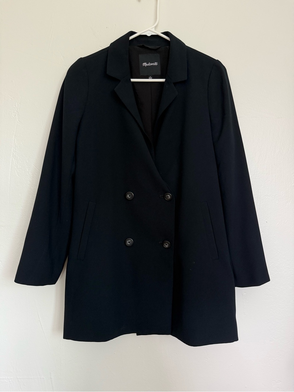 Madewell navy Double-Breasted Blazer S
